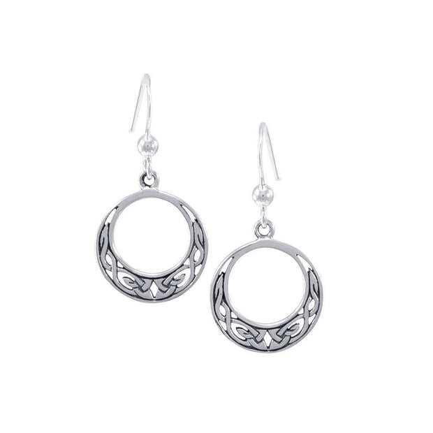 Celtic Knotwork Silver Earrings TE852