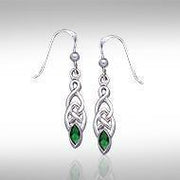 Celtic Knotwork Silver Earrings TE862