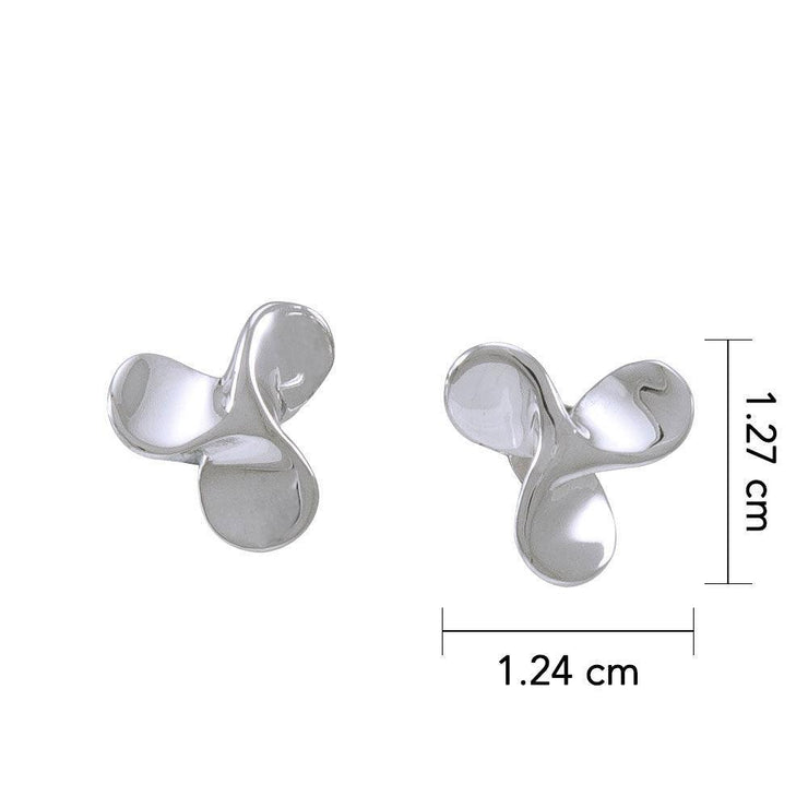 Boat Propeller Post Earrings TE909