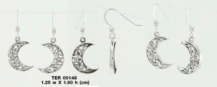 Magick Moon Silver Earrings TER148
