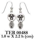 Spiral Moon Goddess Earrings TER488