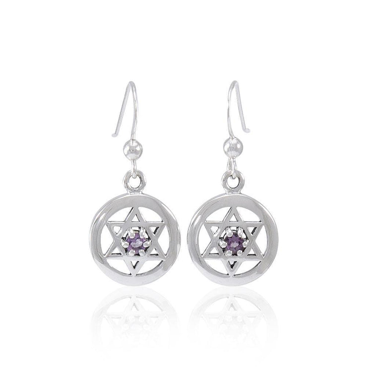 Star of David Gemstone Earrings TER1570