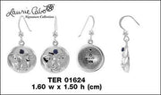 Blue Moon Sterling Silver Earrings with Stone TER1624