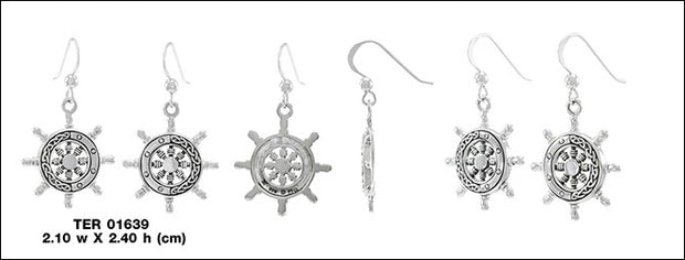 You are... the Captain of your own Ship ~ Sterling Silver Jewelry French Hook Earrings TER1639