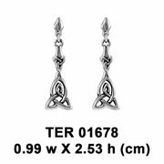 Celtic Trinity Knot Silver Post Earrings TER1678