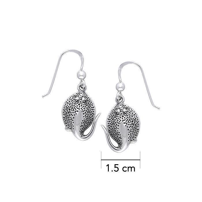 Stingray Sterling Silver Hook Earring TER023