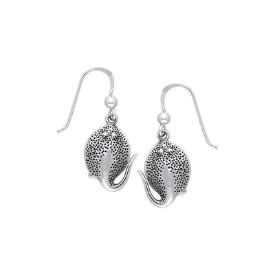 Stingray Sterling Silver Hook Earring TER023