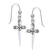 Silver Cross Earrings TER1065