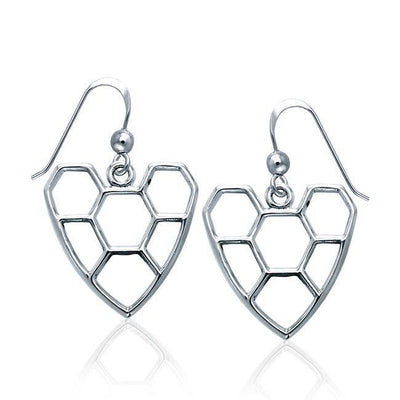 A love worthy to be kept ~ Sterling Silver Jewelry Hook Earrings TER1133