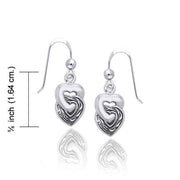Celtic Heart Silver Earrings TER1175 Earrings