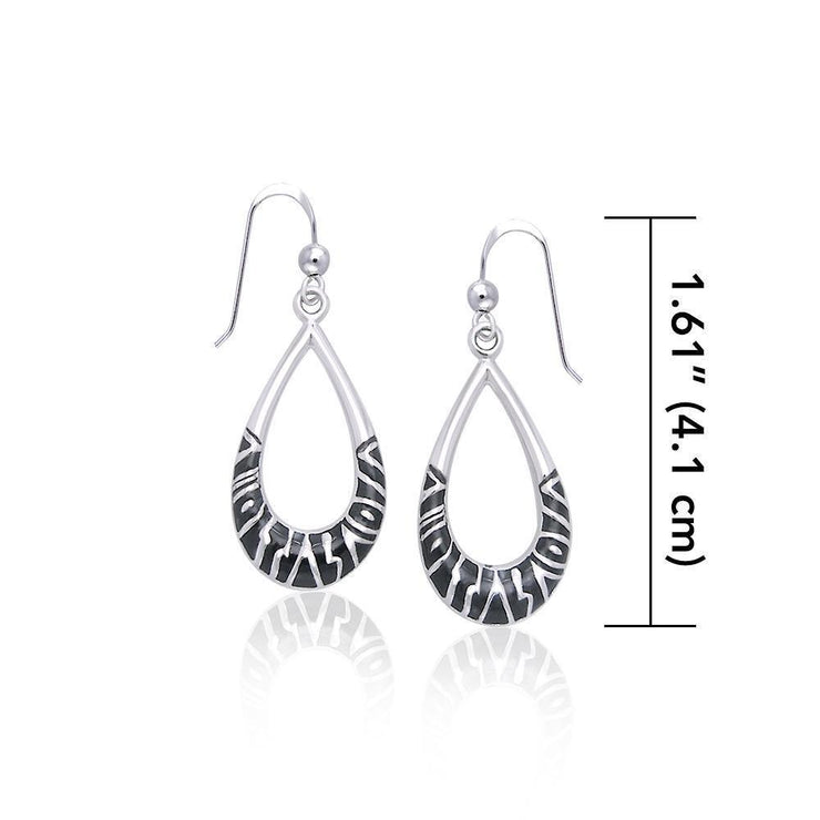 In the wild ~ Sterling Silver Jewelry Safari-inspired Hook Earrings TER1178