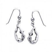 Together, we practice Yoga ~ Sterling Silver Earrings TER1231