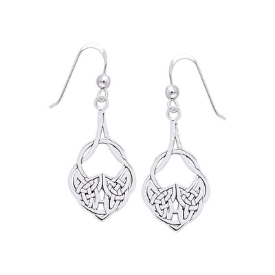 Celtic Knotwork Silver Earrings TER1259 Earrings