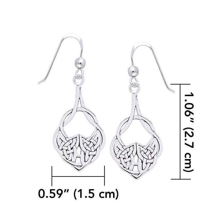 Celtic Knotwork Silver Earrings TER1259 Earrings
