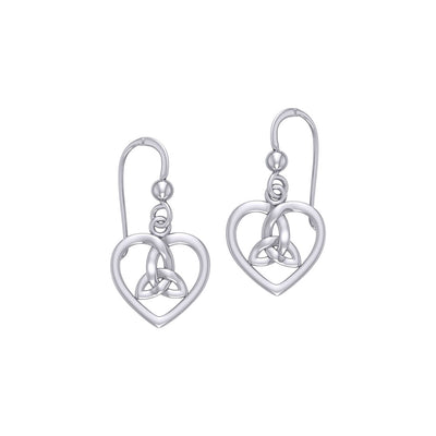 Celtic Heart Trinity Knot Earrings TER1292
