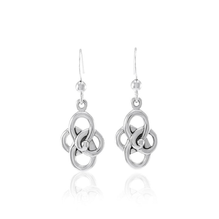 Spiral Celtic Contemporary Silver Earrings TER1316 Earrings