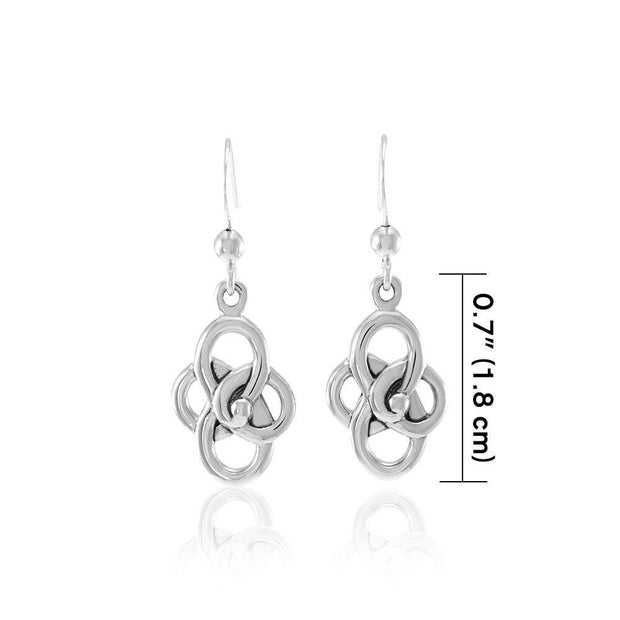 Spiral Celtic Contemporary Silver Earrings TER1316