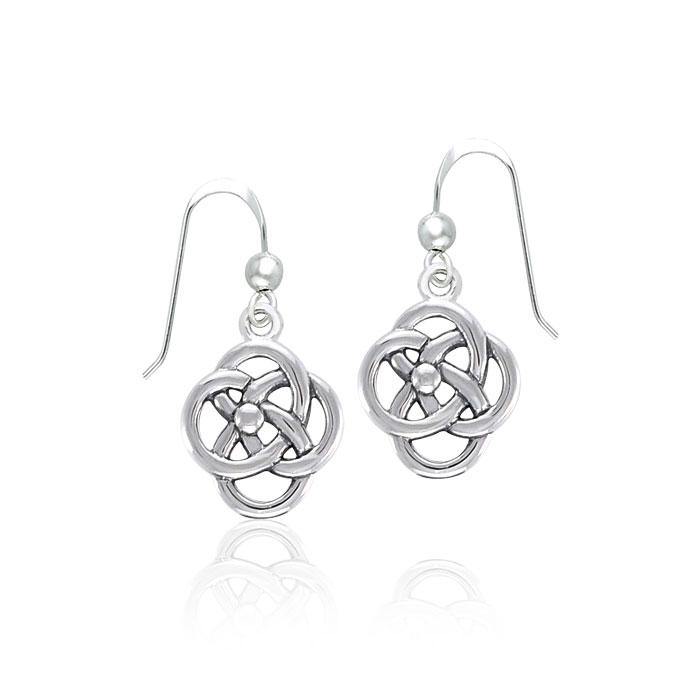 Spiral Celtic Contemporary Silver Earrings TER1318 Earrings