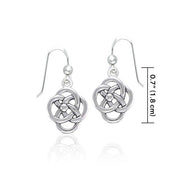 Spiral Celtic Contemporary Silver Earrings TER1318 Earrings