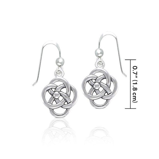 Spiral Celtic Contemporary Silver Earrings TER1318