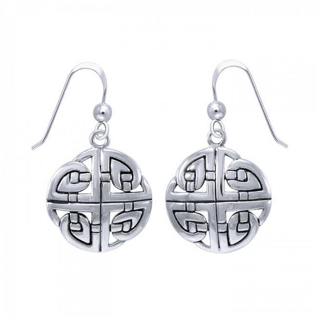 Cari Buziak Celtic Knotwork Sterling Silver Hook Earrings TER1450