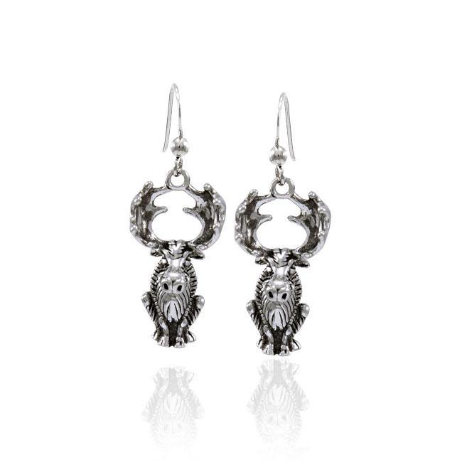 Moose Sterling Silver Earrings TER1503 - Wholesale Jewelry