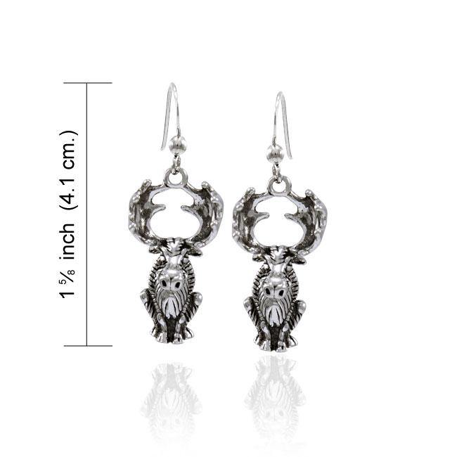 Moose Sterling Silver Earrings TER1503 - Wholesale Jewelry