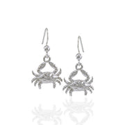 Blue Crab Silver Earrings TER1521