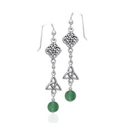 Celtic Knotwork Silver Earrings TER154 Earrings
