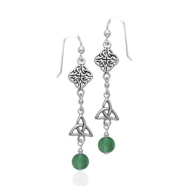 Celtic Knotwork Silver Earrings TER154