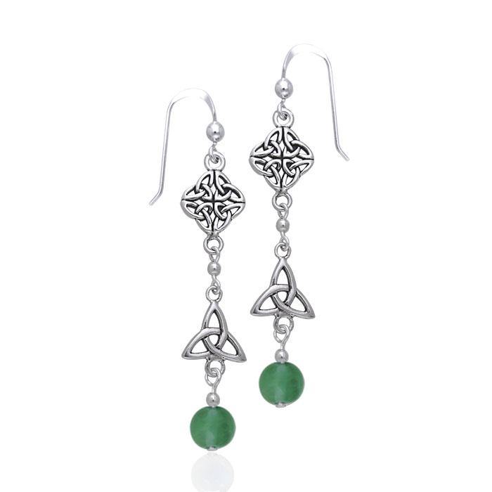 Celtic Knotwork Silver Earrings TER154