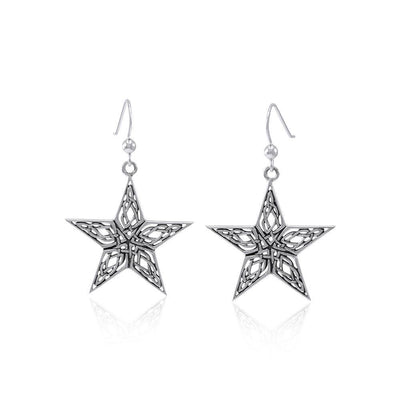 Celtic Knot The Star Silver Earrings TER1546 Earrings