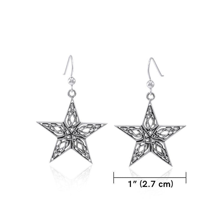 Celtic Knot The Star Silver Earrings TER1546 Earrings