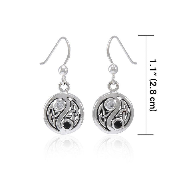 Celtic Triquetra Yin Yang Earrings TER1568