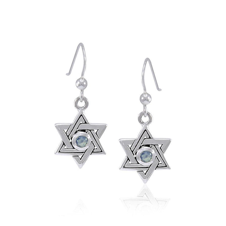 Star of David Silver Earrings TER1588