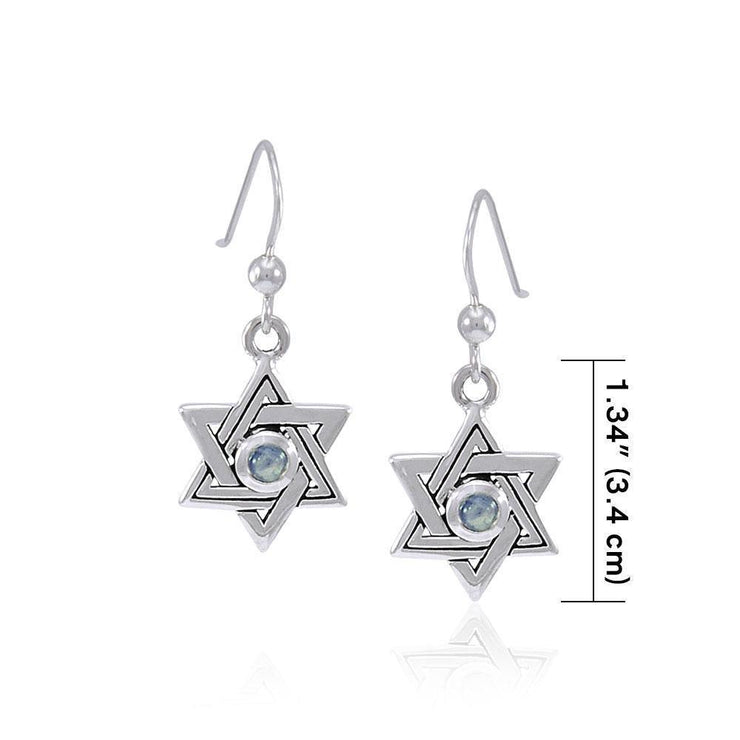 Star of David Silver Earrings TER1588