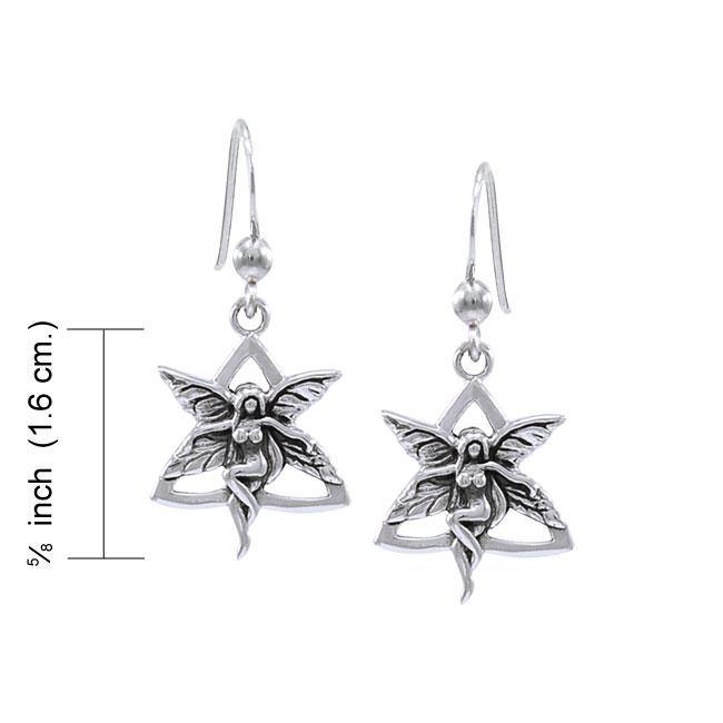 Celtic Fairy Triquetra Earrings TER1594 Earrings