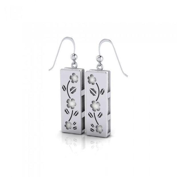 Flower Aromatherapy Sterling Silver Earrings