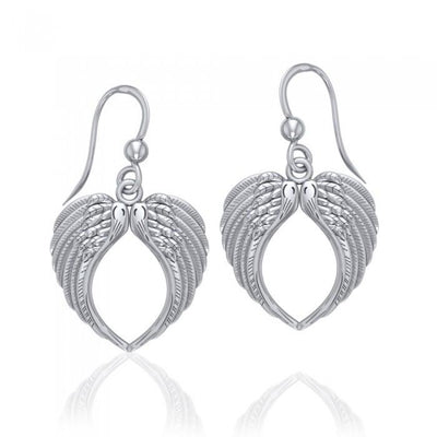 Feel the Tranquil in Angel Wings ~ Sterling Silver Jewelry Earrings TER1671