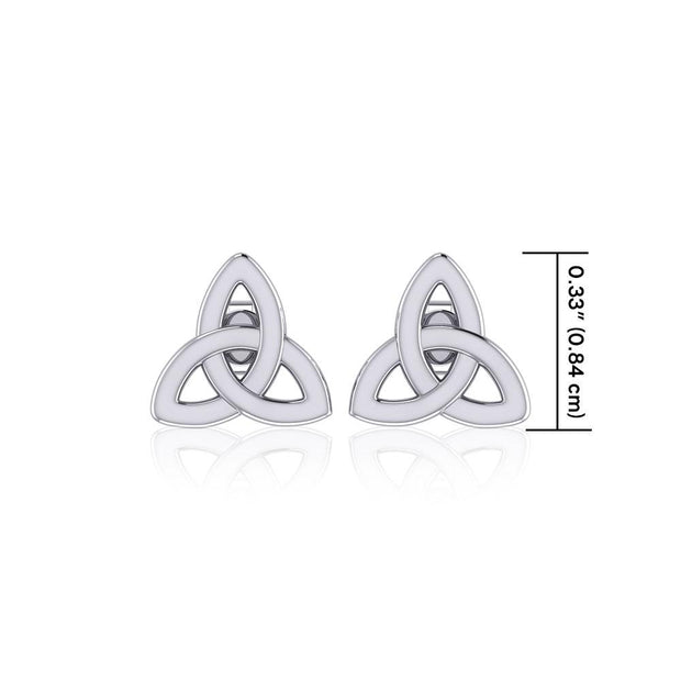 Trinity Knot Silver Post Earrings TER1747