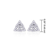 Little Triquetra Post Earrings TER1757 - Peter Stone Wholesale
