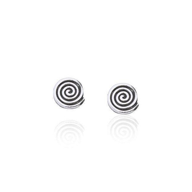 Spiral Silver Post Earrings TER1820