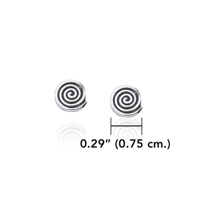 Spiral Silver Post Earrings TER1820