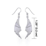 Celtic Angel Wing Silver Earrings TER1925