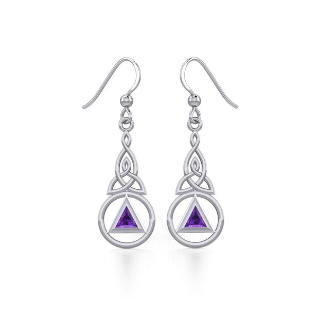 Celtic Recovery Earrings with Gemstone TER1956