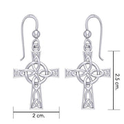 The Celtic Four Point Knot Cross Earrings TER1958
