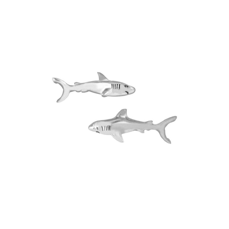 Shark Sterling Silver Post Earring TER2009