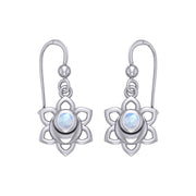 Svadhisthana Sacral Chakra Sterling Silver Earrings with Gemstone TER2037