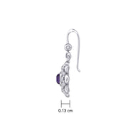 Sahasrara Crown Chakra Sterling Silver Earrings TER2045