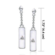Power Triangle Silver Earrings TER215 Earrings